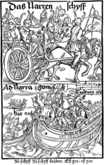 Dürer, Albrecht - Titelseite aus dem Buch Das Narrenschiff von Sebastian Brant