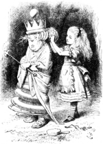 Tenniel, Sir John - Illustration für das Buch Alice hinter den Spiegeln von Lewis Carroll
