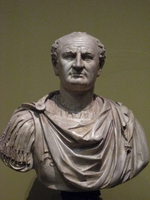 RÃ¶mische Antike Kunst, Klassische Skulptur - Büste von Titus Flavius Vespasian (Kopie)