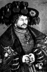 Deutscher Meister - Porträt des Joachim I. Nestor (1484-1535), Kurfürst von Brandenburg (Kopie nach Lucas Cranach d. Ä)