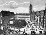 Bartsch, Johann Gottfried - Huldigung im Schloßhof zu Königsberg in Preußen am 18. Oktober 1663