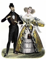 Unbekannter Künstler - Pariser Ball-Kostüme aus dem Jahre 1830