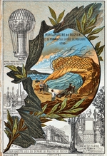 Unbekannter Künstler - Tod von Pilâtre de Rozier und Romain, 1785 (Aus der Serie Der Traum vom Fliegen)