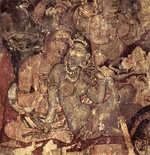 Indischer Maler des 6. Jahrhunderts - Liebespaar