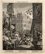 Hogarth, William - Bierstraße und Ginpfad 1 (Beer Street and Gin Lane 1)