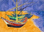 Gogh, Vincent, van - Fischerboote am Strand von Saintes-Maries-de-la-Mer