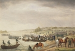 Adam, Albrecht - Die italienische Armee Eugene Beauharnais' überquert die Memel am 30. Juni 1812