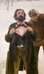 Makowski, Wladimir Jegorowitsch - Studie zum Bild Der Blutsonntag (9. Januar 1905)