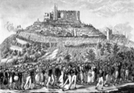 Unbekannter Künstler - Der Zug zum Hambacher Schloss am 27. Mai 1832