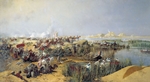Karasin, Nikolai Nikolajewitsch - Russische Armee überquert den Fluß Amu-Darja 1873