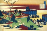Hokusai, Katsushika - Aus der Serie Spiegelbilder der Dichter: Henjo