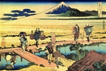 Hokusai, Katsushika - Nakahara in der Provinz Sagami (aus der Bildserie 36 Ansichten des Berges Fuji)