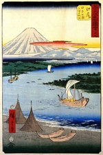 Hiroshige, Utagawa - Station Ejiri. Aus der Serie 53 Stationen des Tokaido (Tate-e Edition)