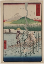 Hiroshige, Utagawa - Die Sagami-Bucht (Aus der Serie 36 Ansichten des Berges Fuji)