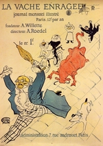 Toulouse-Lautrec, Henri, de - La Vache enragée  (Plakat)