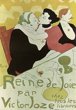 Toulouse-Lautrec, Henri, de - Plakat zum Buch Reine de Joie von Victor Joze