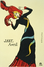 Toulouse-Lautrec, Henri, de - Jane Avril (Plakat)