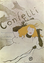 Toulouse-Lautrec, Henri, de - Konfetti (Plakat)