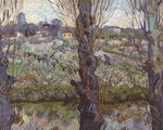 Gogh, Vincent, van - Blühender Obstgarten mit Blick auf Arles