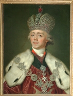 Borowikowski, Wladimir Lukitsch - Porträt des Kaisers Paul I. von Russland (1754-1801)