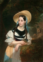 Brüllow (Briullow), Karl Pawlowitsch - Porträt der Sängerin Fanny Tacchinardi Persiani (1812-1867)