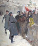 Serow, Valentin Alexandrowitsch - Revolutionäre Demonstration