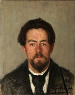 Krawtschenko, Nikolai Iwanowitsch - Porträt des Schriftstellers Anton Tschechow (1860-1904)