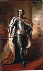 Kneller, Sir Gotfrey - Porträt von Kaiser Peter I. der Große (1672-1725)