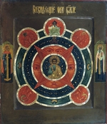 Russische Ikone - Das alles sehende Auge Gottes