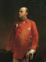 Kolessow, Alexei Michailowitsch - Porträt des Geographen und Zentralasienforschers Pjotr Semjonow-Tjan-Schanski (1827-1914)