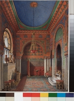 Hau, Eduard - Interieure des Winterpalastes. Das Badezimmer der Kaiserin Alexandra Fjodorowna