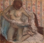 Degas, Edgar - Frau bei ihrer Toilette