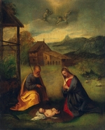 Giorgione - Die Anbetung des Christuskindes