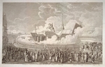 Melnikow, Alexei Kuprijanowitsch - Die Errichtung des Reiterstandbildes des Zaren Peter I. des Grossen auf dem Sankt Petersburger Senatsplatz 1782