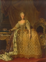 Pasch, Lorenz, der Jüngere - Porträt von Sophie Magdalene von Dänemark (1746-1813), Königin von Schweden