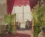 Zichy, Mihály - Frühstück der Kaiser Alexander II. und Wilhelm I. im Winterpalast