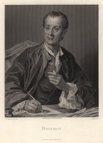 FranzÃ¶sischer Meister - Porträt von Denis Diderot (1713-1784)