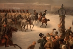 Timm, Wassili (George Wilhelm) - Das Aufstand der Dezembristen auf dem Senatsplatz am 14. Dezember 1825 (Detail)