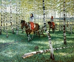 Bogdanow-Belski, Nikolai Petrowitsch - Weg zur Arbeit