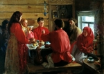 Kulikow, Iwan Semjonowitsch - In einem Bauernhaus