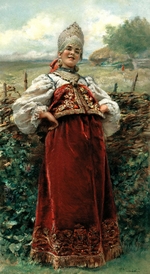 Makowski, Konstantin Jegorowitsch - Am Rande des Dorfes
