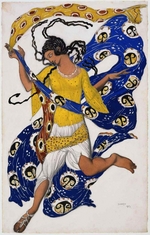 Bakst, Léon - Schmetterling. Kostümentwurf für Ballettänzerin Anna Pawlowa