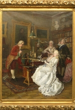 Fjodorow, Iwan Kusmitsch - Kaiserin Katharina II. zu Gast bei dem Gelehrten Michail Lomonossow