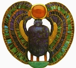 AltÃ¤gyptische Kunst - Pektorale mit dem Chepre Skarabäus aus dem Grab von Tutanchamun