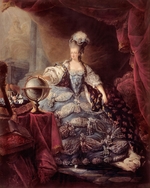 Gautier Dagoty, Jean-Baptiste André - Porträt von Marie Antoinette (1755-1793), Königin von Frankreich und Navarra