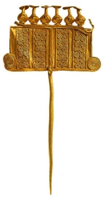 Gold von Troja, Schatz des Priamos - Schmucknadel