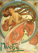 Mucha, Alfons Marie - Tanz (Aus der Serie Die Kunst)