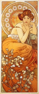 Mucha, Alfons Marie - Topas (Aus der Serie Die Edelsteine)