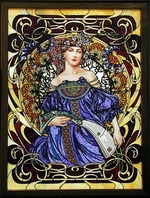 Mucha, Alfons Marie - Skizze eines Glasfensters