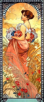 Mucha, Alfons Marie - Sommer (Aus der Serie Les Saisons)